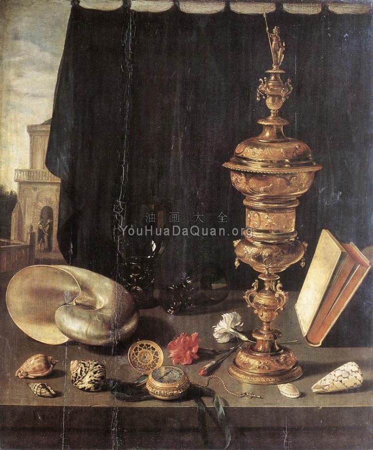 Still Life with Great Golden Goblet - 彼得·克莱兹
